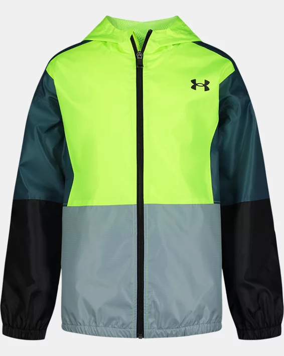 Boys' UA Wintuck Colorblock Windbreaker 1 Boys' UA Wintuck Colorblock Windbreaker