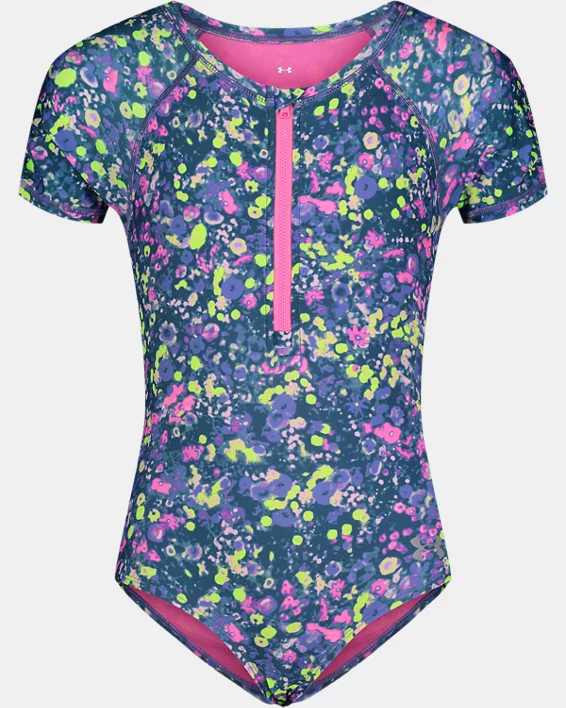 Girls' Toddler UA Micro Meadow Paddlesuit 1 Girls' Toddler UA Micro Meadow Paddlesuit
