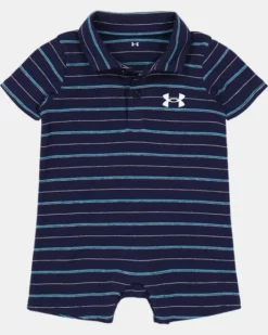 Boys' Newborn UA Stripe Polo Shortall