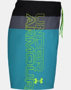 Boys' Pre-School UA Triblock Logo Swim Volley Shorts -Sportswear Store PS5119182 001 S