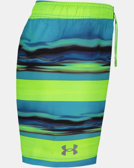 Boys' UA Serenity Stripe Swim Volley Shorts 3 Boys' UA Serenity Stripe Swim Volley Shorts - Image 3