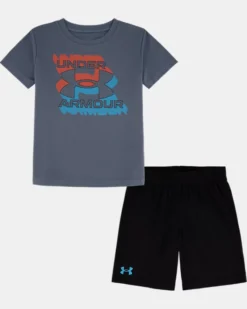 Boys' Pre-School UA Double Zone Logo Set