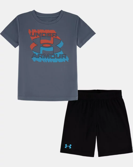 Boys' Pre-School UA Double Zone Logo Set 1 Boys' Pre-School UA Double Zone Logo Set