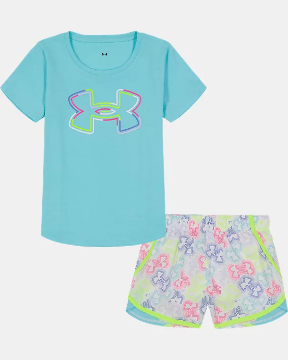 Girls' Toddler UA Logo Burst Set 1 Girls' Toddler UA Logo Burst Set
