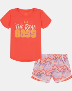 Girls' Pre-School UA Mixed Waves Set