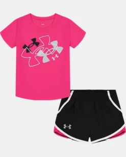 Girls' Pre-School UA Floating Logo Set