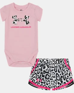 Girls' Newborn UA Go Wild Shorts Set
