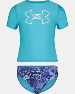 Girls' UA Animal Tropic Rashguard Set