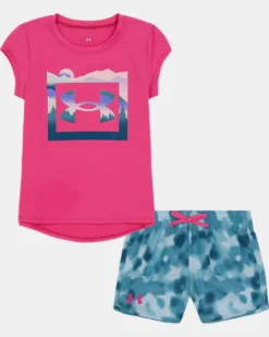 Girls' Pre-School UA Outdoor Logo View Set