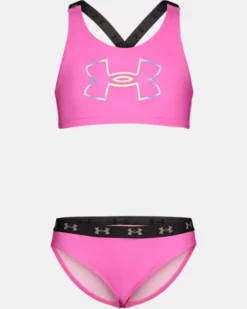 Girls' Pre-School UA Two-Piece Racer Bikini