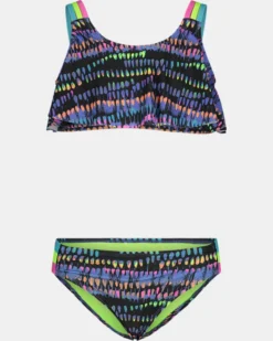 Girls' Pre-School UA Watercolor Two-Piece Flutter Bikini