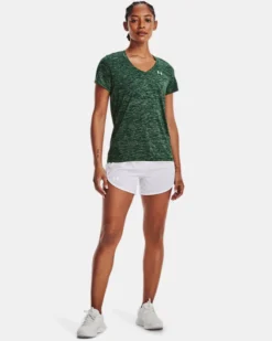 Women's UA Tech™ Twist V-Neck -Sportswear Store V5 1258568 331 FSF