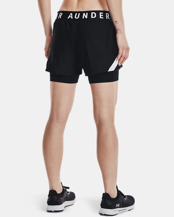 Women's UA Play Up 2-in-1 Shorts 2 Women's UA Play Up 2-in-1 Shorts - Image 2