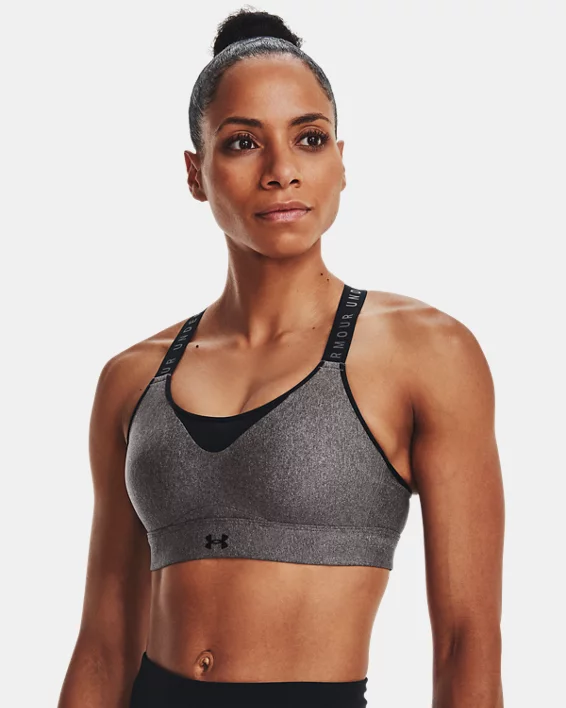 Women's UA Infinity High Heather Sports Bra 1 Women's UA Infinity High Heather Sports Bra