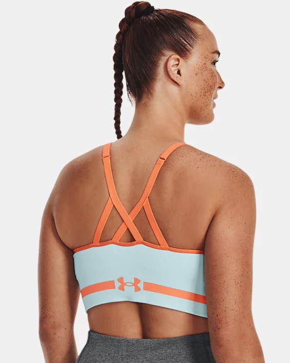 Women's UA Seamless Low Long Sports Bra 7 Women's UA Seamless Low Long Sports Bra - Image 7