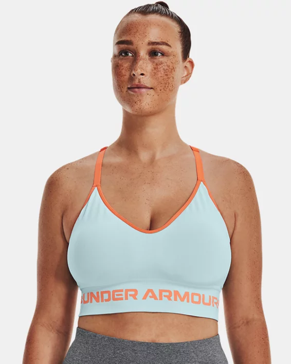 Women's UA Seamless Low Long Sports Bra 4 Women's UA Seamless Low Long Sports Bra - Image 4