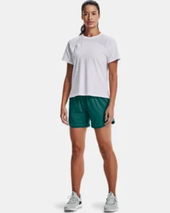 Women's UA Knit Mid-Length Shorts -Sportswear Store V5 1360764 722 FSF