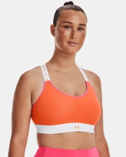Women's UA Infinity Mid Run Sports Bra -Sportswear Store V5 1361032 100 FC LG