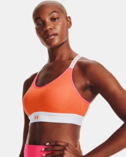 Women's UA Infinity Mid Run Sports Bra -Sportswear Store V5 1361032 100 FC MD
