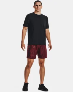 Men's UA Woven Emboss Shorts -Sportswear Store V5 1361432 690 FSF