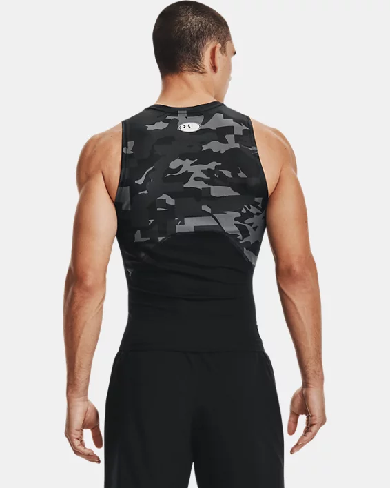 Men's UA Iso-Chill Compression Printed Tank 2 Men's UA Iso-Chill Compression Printed Tank - Image 2