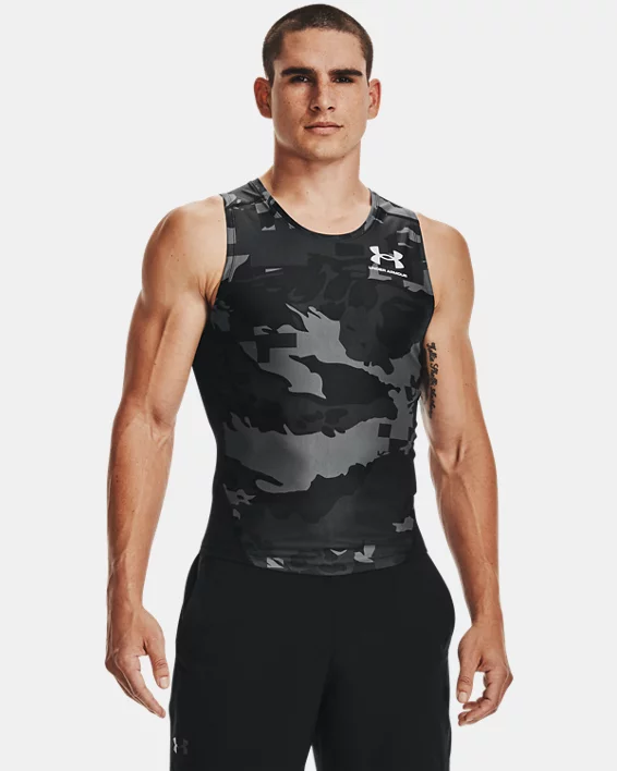 Men's UA Iso-Chill Compression Printed Tank 1 Men's UA Iso-Chill Compression Printed Tank