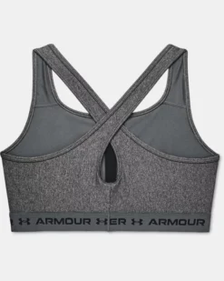 Women's Armour Mid Crossback Heather Sports Bra 7 Women's Armour Mid Crossback Heather Sports Bra -Sportswear Store V5 1362898 019 LDB SL