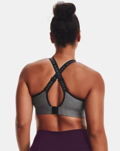 Women's UA Infinity Mid Heather Cover Sports Bra 16 Women's UA Infinity Mid Heather Cover Sports Bra -Sportswear Store V5 1362948 019 BC LG