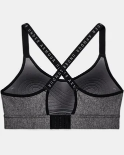 Women's UA Infinity Mid Heather Cover Sports Bra 19 Women's UA Infinity Mid Heather Cover Sports Bra -Sportswear Store V5 1362948 019 LDB SL