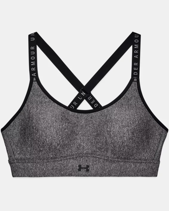 Women's UA Infinity Mid Heather Cover Sports Bra 9 Women's UA Infinity Mid Heather Cover Sports Bra - Image 9