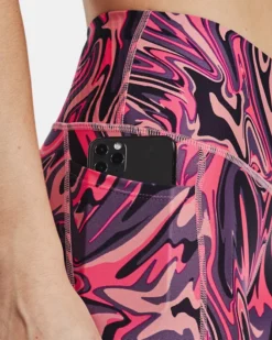 Women's HeatGear No-Slip Waistband Printed Ankle Leggings 9 Women's HeatGear No-Slip Waistband Printed Ankle Leggings -Sportswear Store V5 1365338 603 SIDEDET