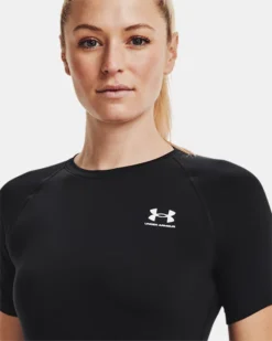 Women's HeatGear Compression Short Sleeve -Sportswear Store V5 1365460 001 SIDEDET