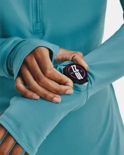 Women's UA Qualifier Run 2.0 ½ Zip -Sportswear Store V5 1365632 433 SIDEDET