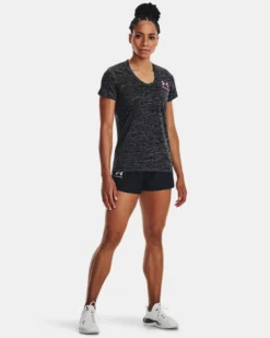 Women's UA Tech™ Freedom Short Sleeve V-Neck -Sportswear Store V5 1369471 004 FSF