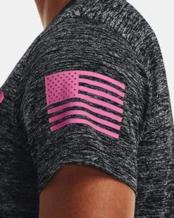 Women's UA Tech™ Freedom Short Sleeve V-Neck -Sportswear Store V5 1369471 004 SIDEDET