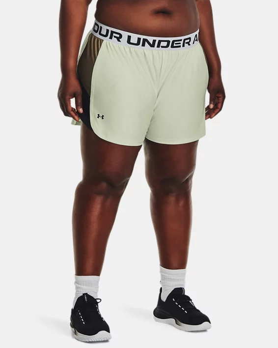 Women's UA Play Up Side Stripe Shorts 1 Women's UA Play Up Side Stripe Shorts