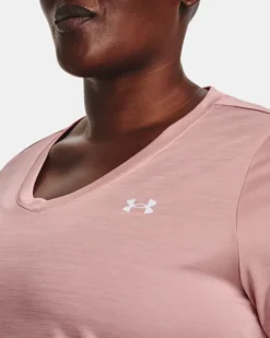 Women's UA Velocity Twist Short Sleeve -Sportswear Store V5 1371461 676 COLLAR