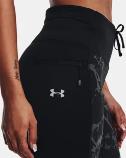 Women's UA OutRun The Cold Tights -Sportswear Store V5 1373326 001 SIDEDET