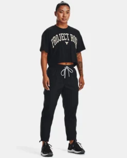 Women's Project Rock Crop Short Sleeve -Sportswear Store V5 1373594 001 FSF