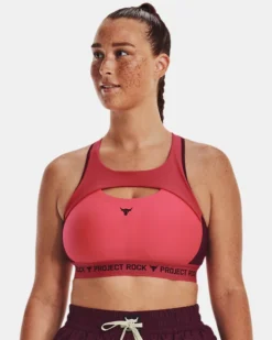 Women's Project Rock Crossback Sports Bra -Sportswear Store V5 1373602 652 FC LG