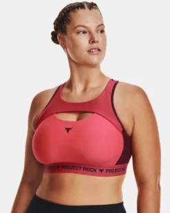 Women's Project Rock Crossback Sports Bra -Sportswear Store V5 1373602 652 FC XL