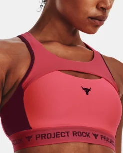 Women's Project Rock Crossback Sports Bra -Sportswear Store V5 1373602 652 SIDEDET