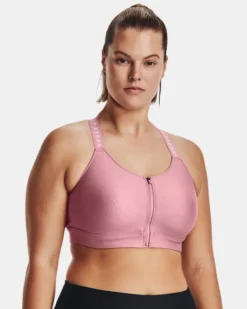 Women's UA Infinity High Zip Sports Bra -Sportswear Store V5 1373860 697 FC XL