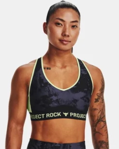 Women's Project Rock Crossback Printed Sports Bra
