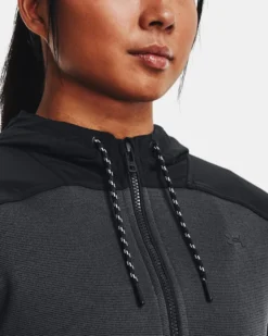 Women's UA Storm Swacket -Sportswear Store V5 1375127 001 COLLAR