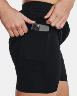 Women's UA Softball 2-in-1 Shorts -Sportswear Store V5 1375662 001 SIDEDET