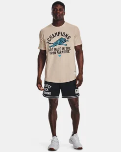 Men's Project Rock Champ Short Sleeve -Sportswear Store V5 1376897 804 FSF