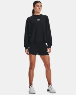 Women's UA Rival Terry Oversized Crew -Sportswear Store V5 1376995 001 FSF