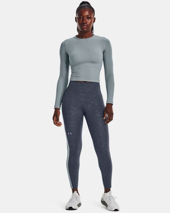 Women's UA RUSH™ Emboss Perf Leggings 3 Women's UA RUSH™ Emboss Perf Leggings - Image 3