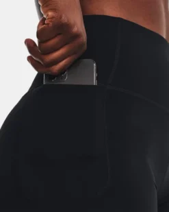 Women's UA Meridian Middy Shorts -Sportswear Store V5 1377085 001 SIDEDET